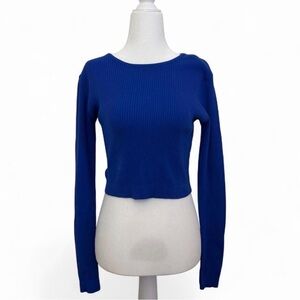 Brandy Melville Royal Blue Ribbed Top